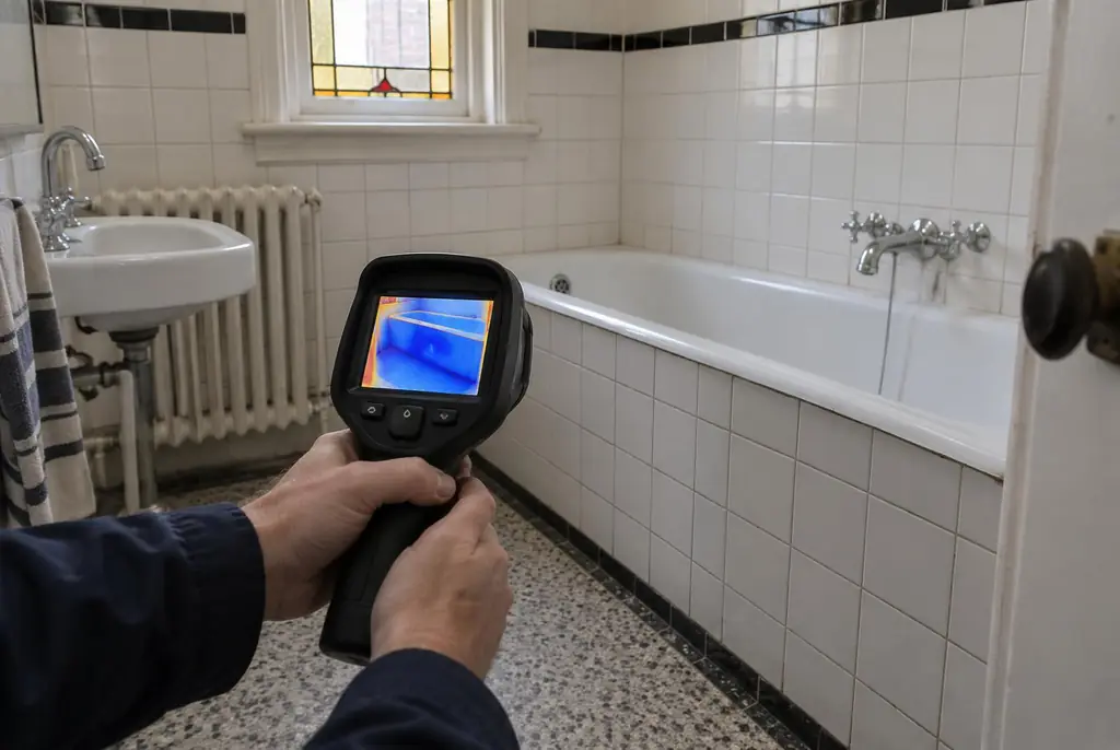 Lekdetectie Hoorn – onderzoek in een badkamer van een oudere woning